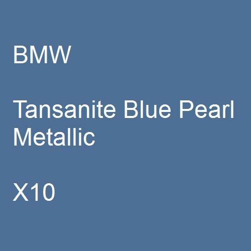 BMW, Tansanite Blue Pearl Metallic, X10.